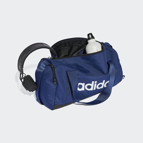 Thumbnail 3 de adidas Essentials Linear Duffel Bag unisex (XS) en azul marino y blanco