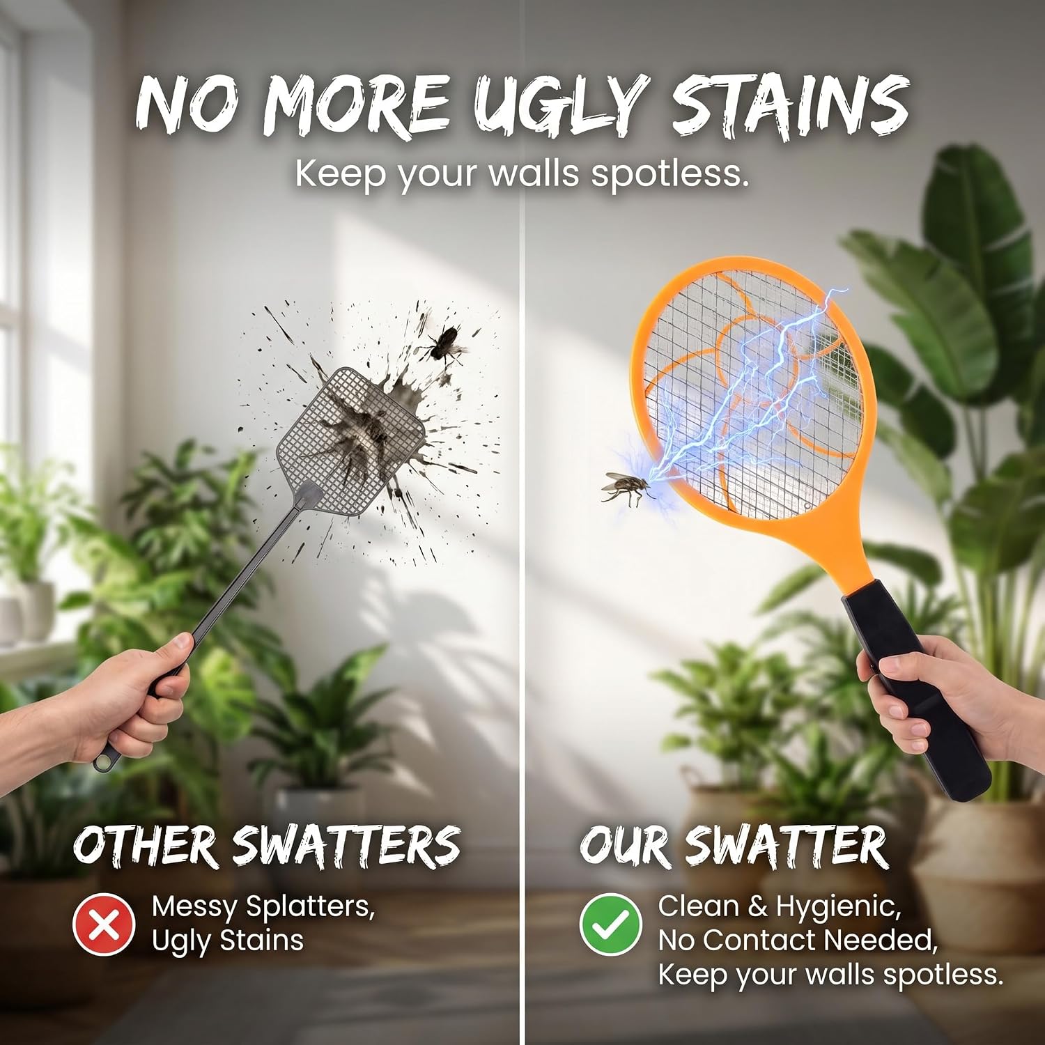 Thumbnail 4 de GOODS+GADGETS Electric Fly Swatter, 44.5 cm Battery-Powered Racket