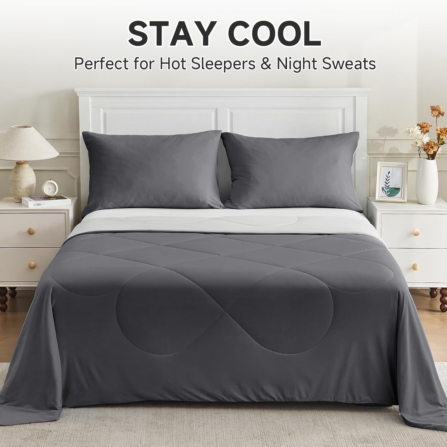 Thumbnail 4 de HOMFINE Cooling Comforter Q-Max 0.45