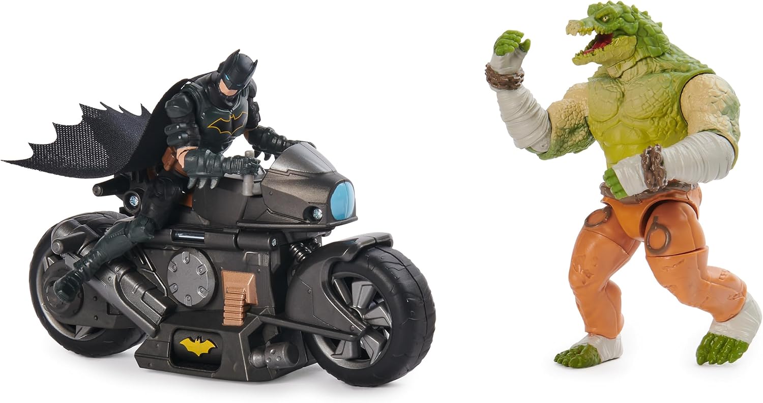 Thumbnail 2 de DC Comics Batman Transforming Batcycle Battle Pack with Exclusive Killer Croc and Batman Figures