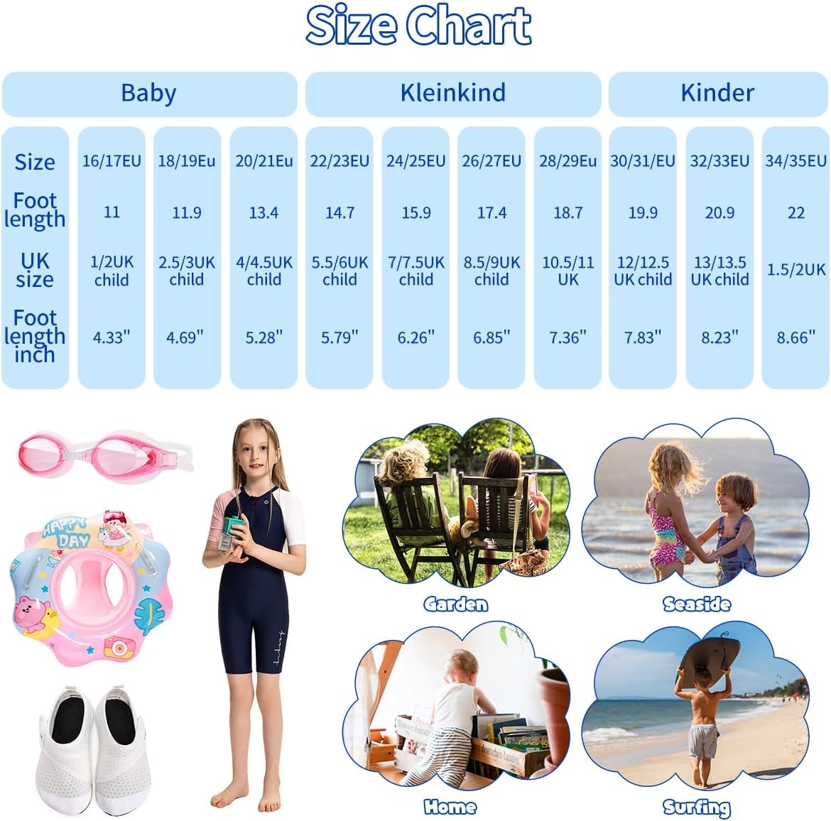 Thumbnail 5 de WateLves Kinder Badeschuhe & Wasserschuhe für Mädchen und Jungen – rutschfeste Schwimmschuhe zum schnellen Trocknen