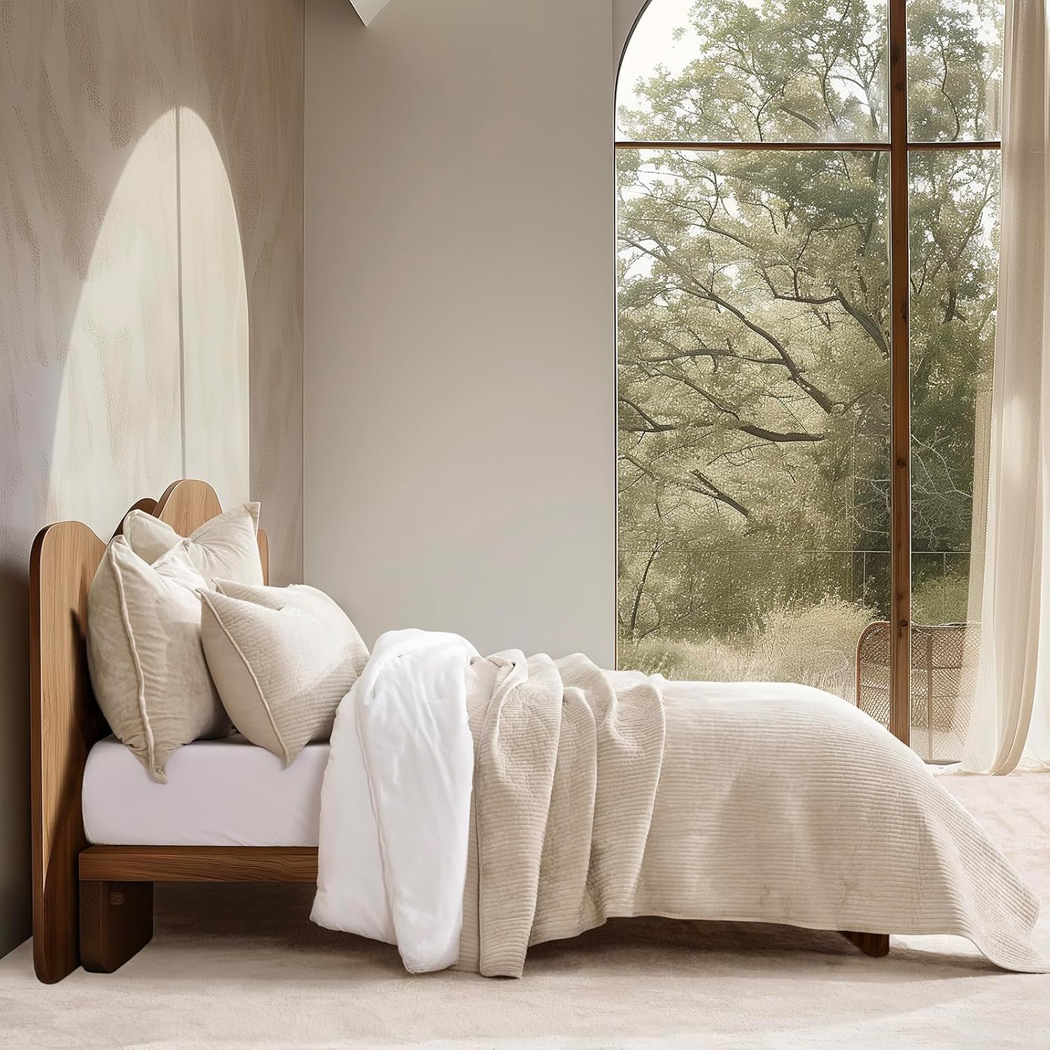 Thumbnail 2 de EVERGRACEHOME Velvet Quilt King 104"