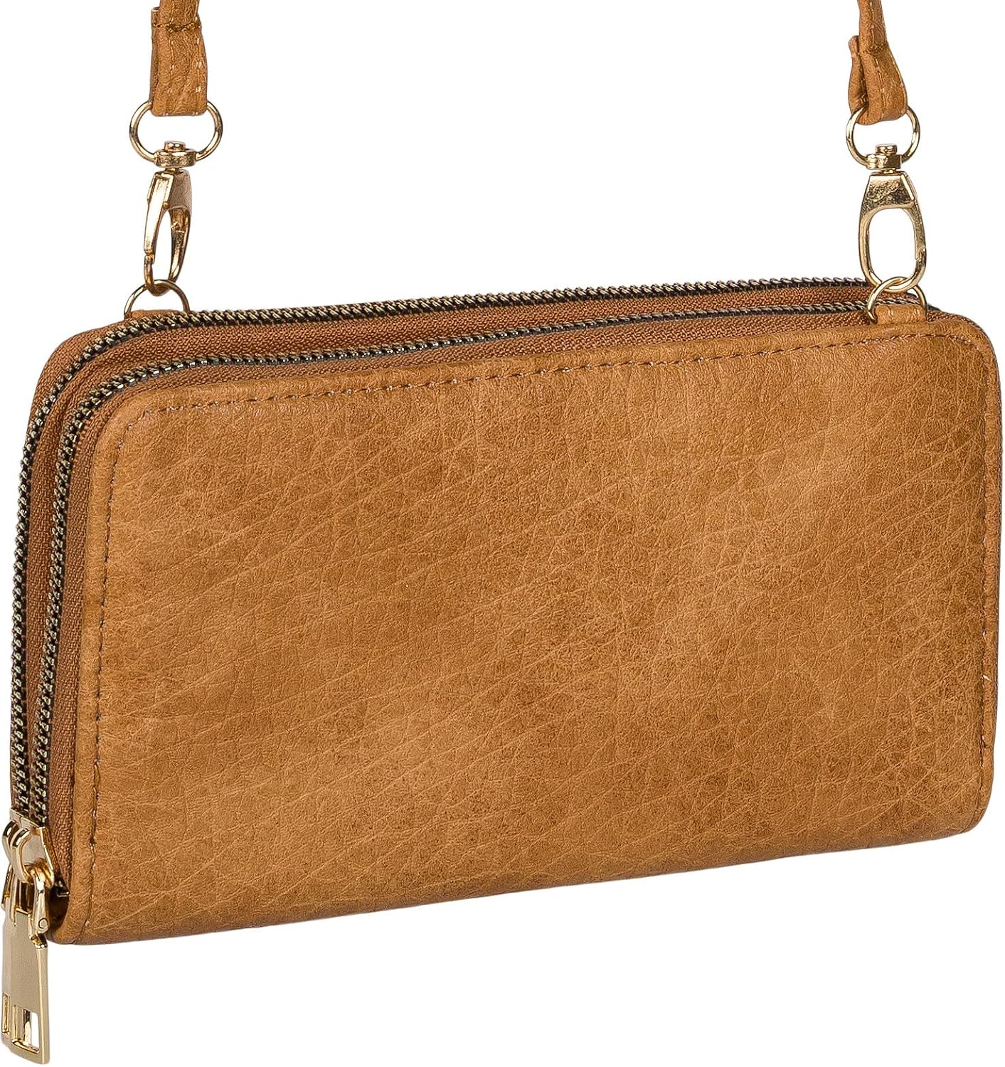 Detalle de styleBREAKER Donna 2 in 1 Mini Borsa a tracolla granulata: compatta, versatile e con doppi scomparti
