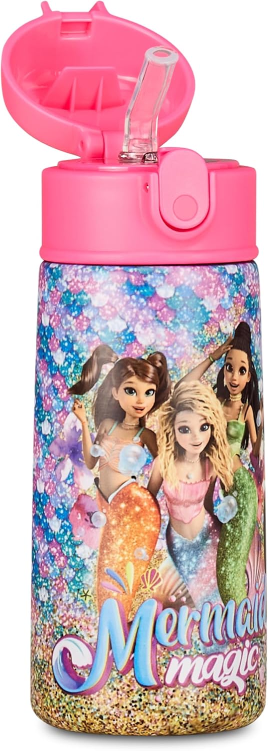 Thumbnail 2 de Seven Mermaid Magic – Bouteille d'eau isotherme en acier inoxydable 460 ml, couleur Fuchsia
