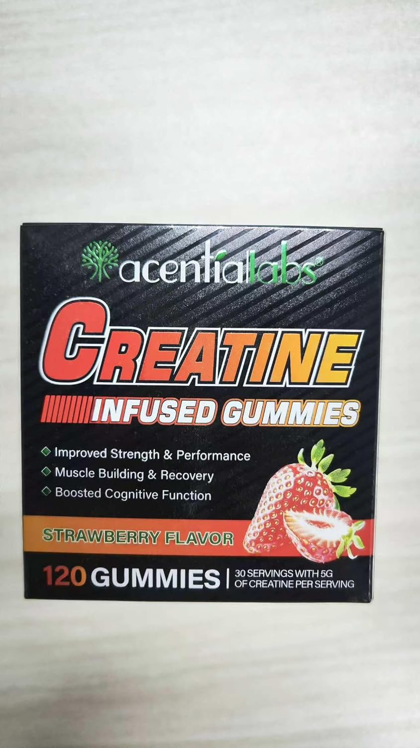 Detalle 2 de Creatin Ultra Gummis mit Kreatin-Monohydrat (5 g pro Portion) – 120 vegane Kreatin-Gummis