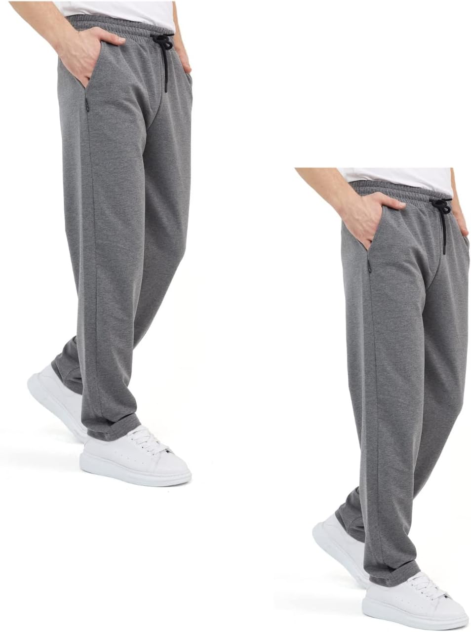 Detalle de COMEOR Men's Thin Lightweight Breathable Cotton Jogging Pants