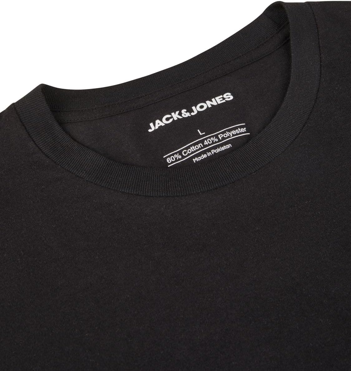 Thumbnail 6 de Jack & Jones Basic Regular Fit T-Shirt im 6er-Set – Rundhals, Schwarz/Weiß, Größen S–3XL