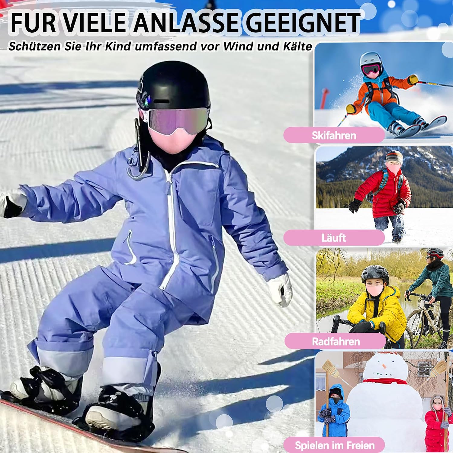 Thumbnail 5 de GFORI Kinder Sturmhaube 40–55 cm 🧣