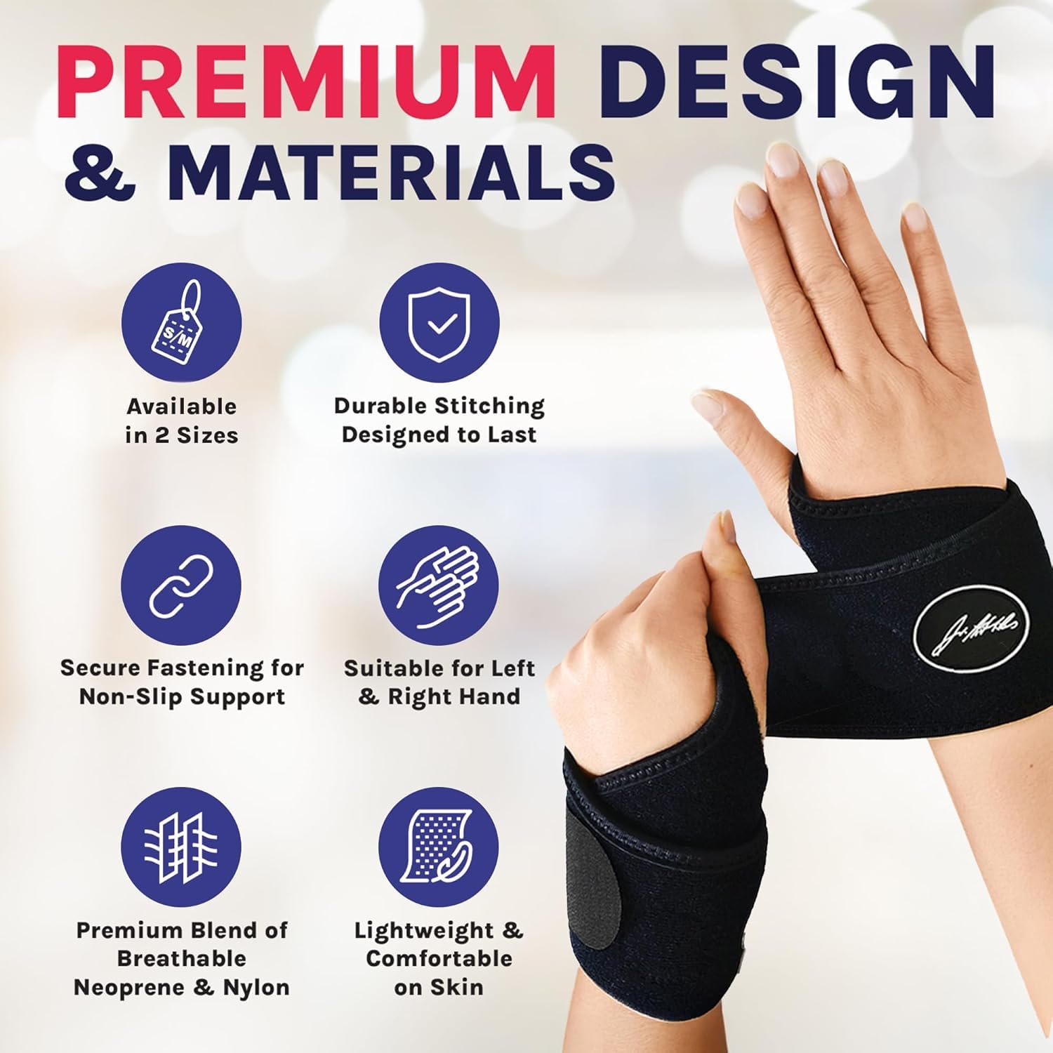 Thumbnail 5 de Doctor Developed Wrist Supports – Small, Carpal Tunnel & Wrist Injury Brace with Strap & Handbook