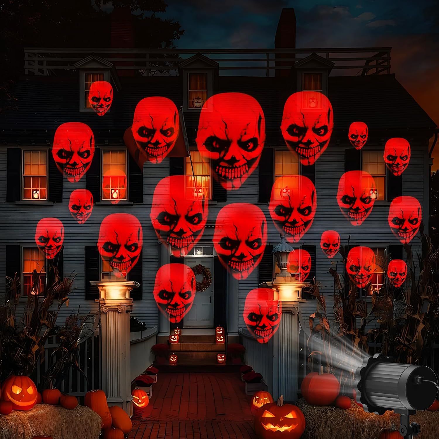 Thumbnail 6 de Beforalla SE369-21 Halloween Projector Light, Red 3D Dynamic Skull