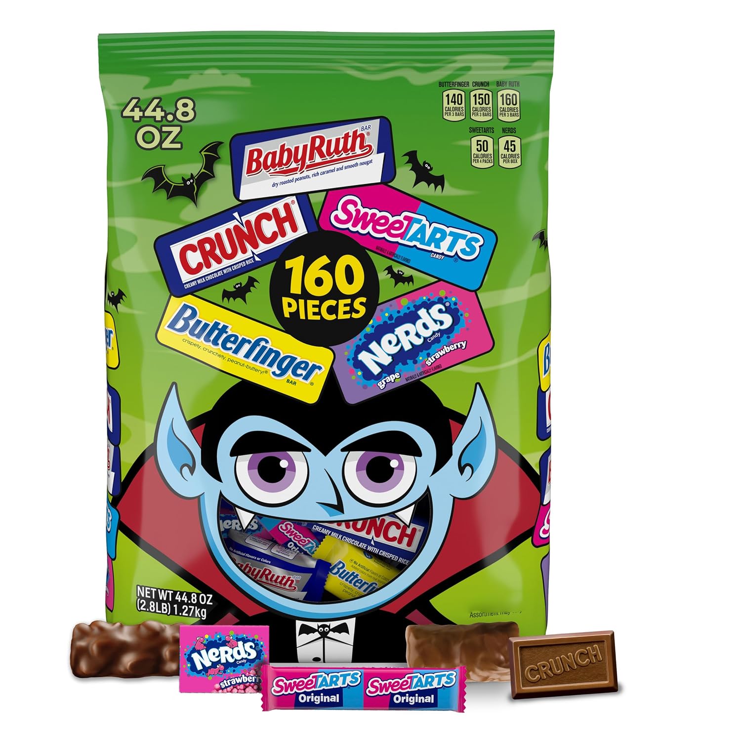 Detalle de Butterfinger Halloween Candy Variety Pack, 160 Individually Wrapped Treats