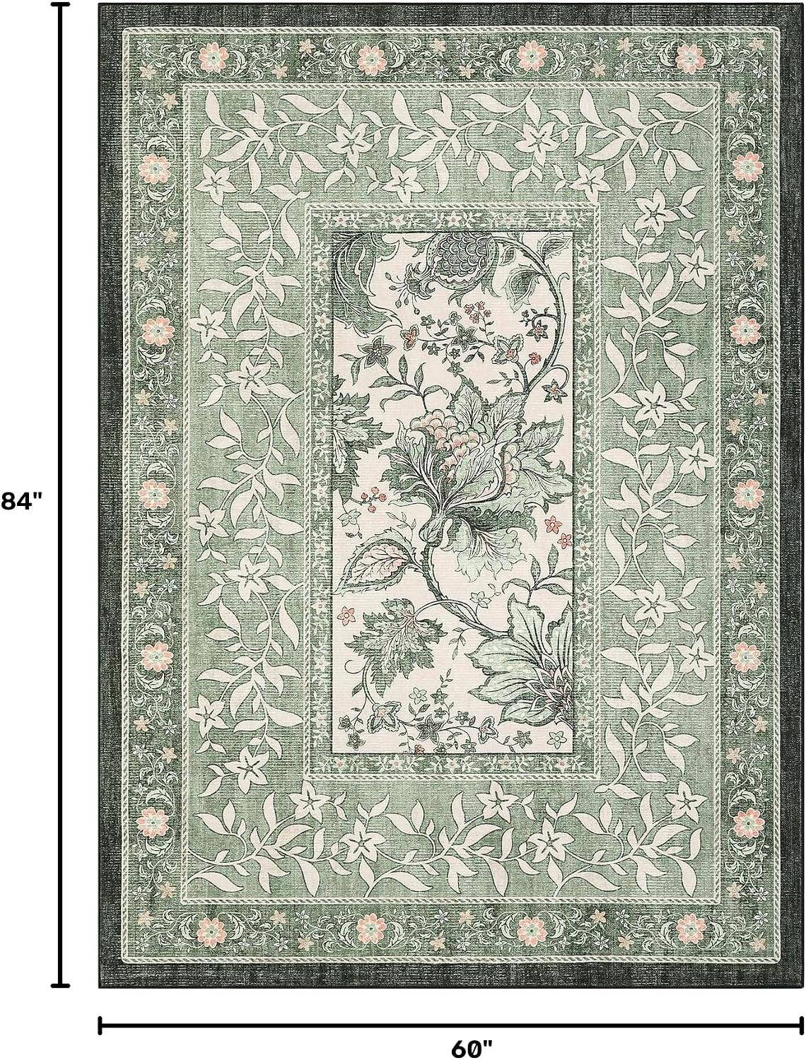 Detalle 2 de GarveeHome Provence 5x7 botanical rug