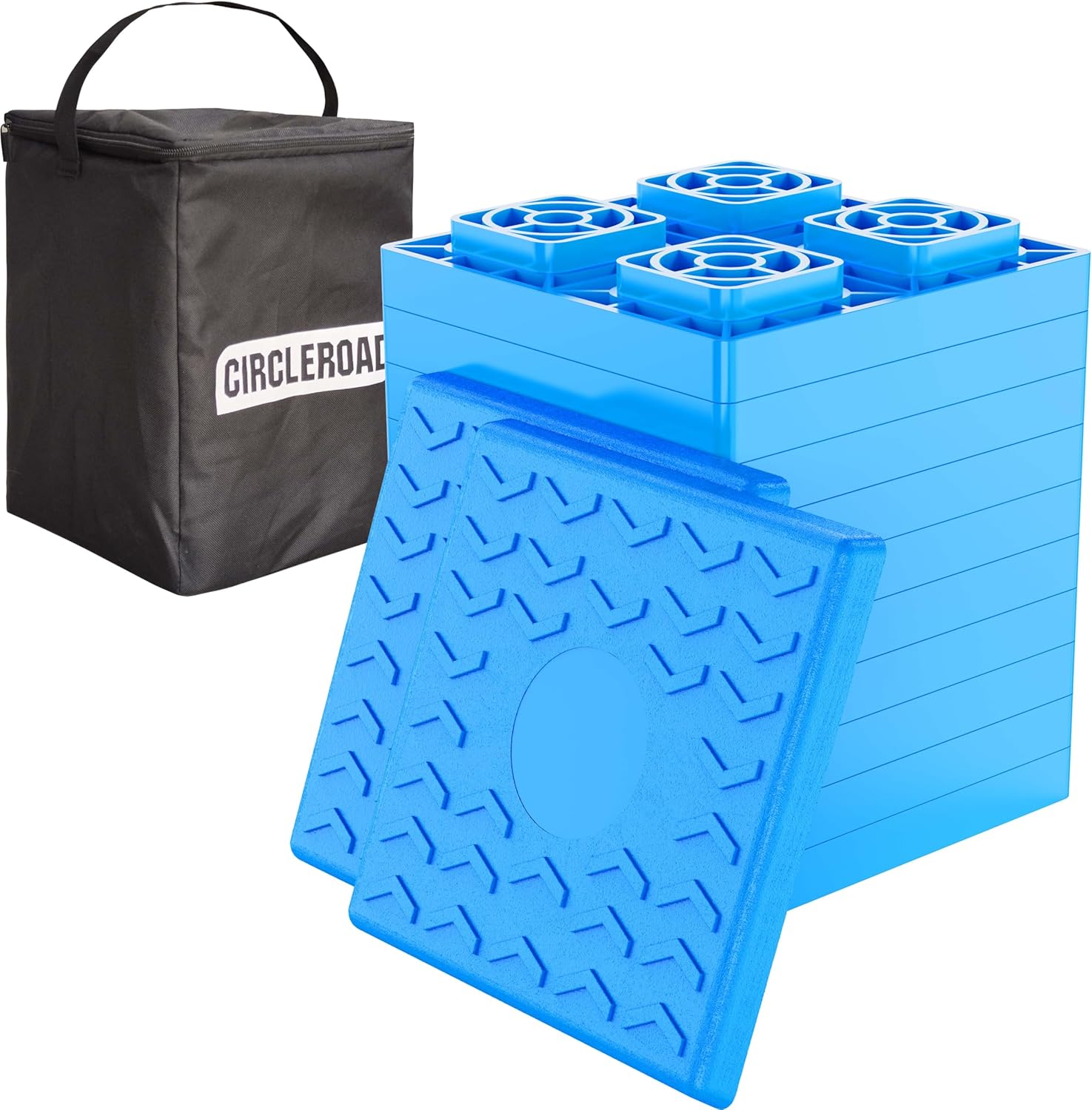 Thumbnail 6 de CircleRoad Heavy Duty RV Leveling Blocks 12 Pack with Interlocking Design