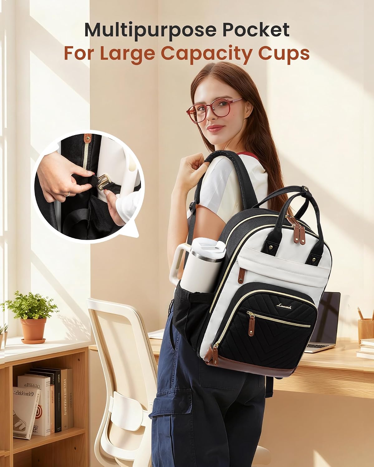 Thumbnail 2 de LOVEVOOK 15.6" Laptop Backpack for Women