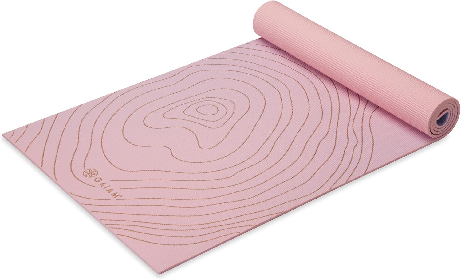 Detalle de Gaiam Premium 6mm Yoga Mat, Non-Slip Printed PVC for Yoga and Pilates