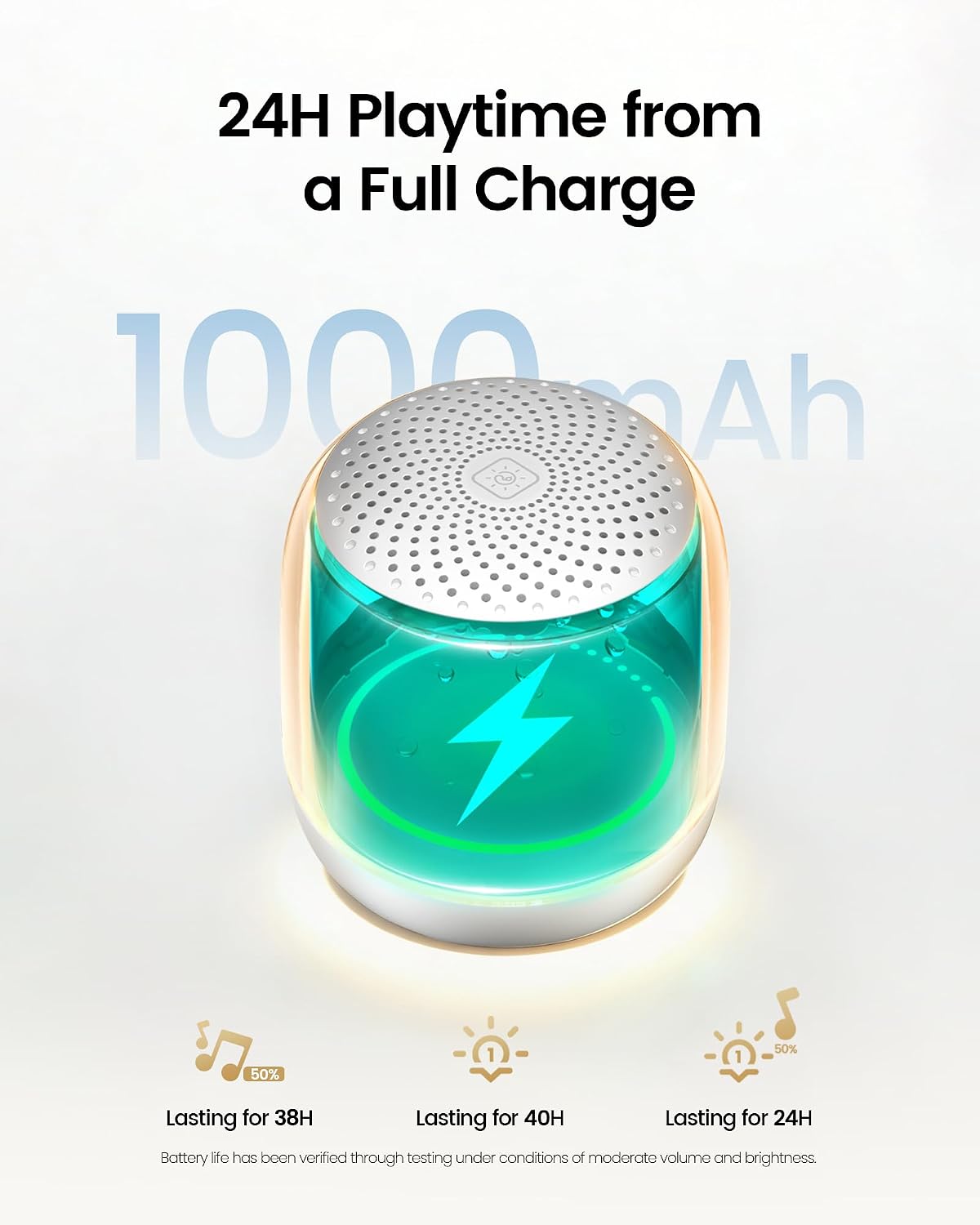 Thumbnail 4 de Glocusent Nano-Glow White Noise Machine: 35 Sounds, Travel Light with Night Light