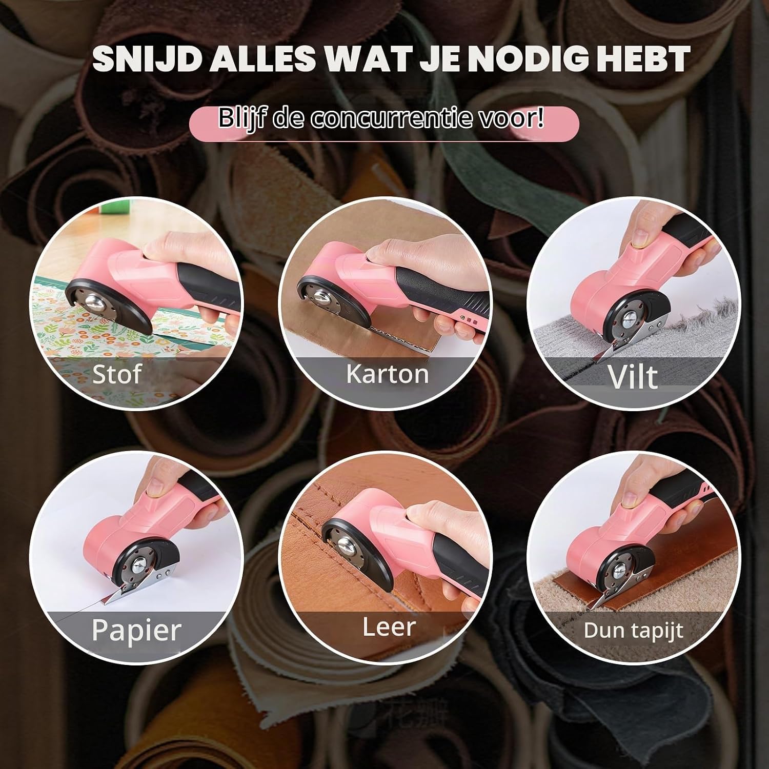 Detalle 2 de MINYUGUT MY-LDCJBD elektrische schaar 4,2 V met ledlicht