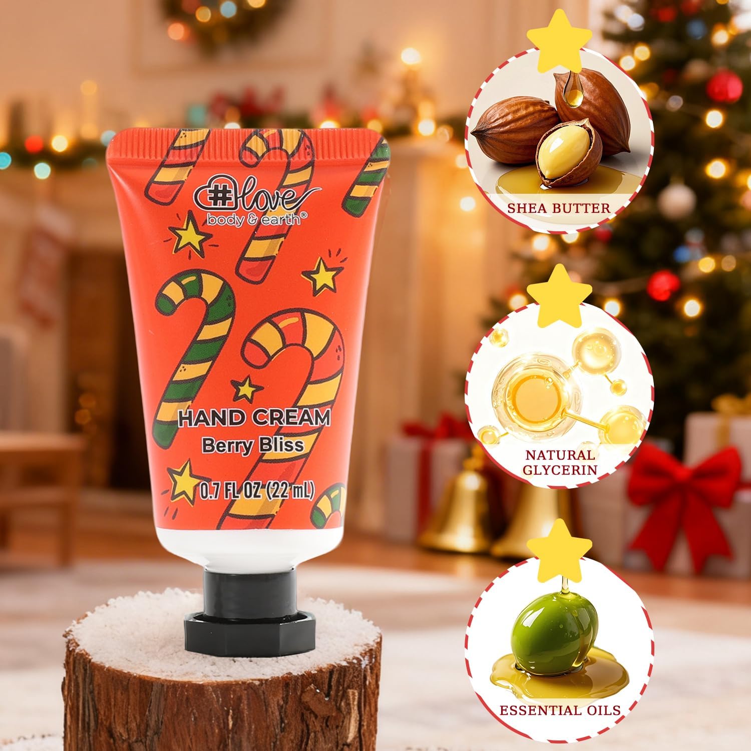 Detalle de BODY & EARTH # LOVE 2026 Advent Calendar, 24-Day Bath & Body Gift Set