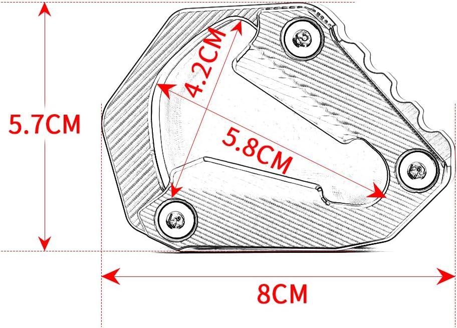 Thumbnail 5 de Modeer supporto prolungato per cavalletto laterale KTM 1290 Super Adventure S (2021-2022) CNC alluminio 6061, colore arancione