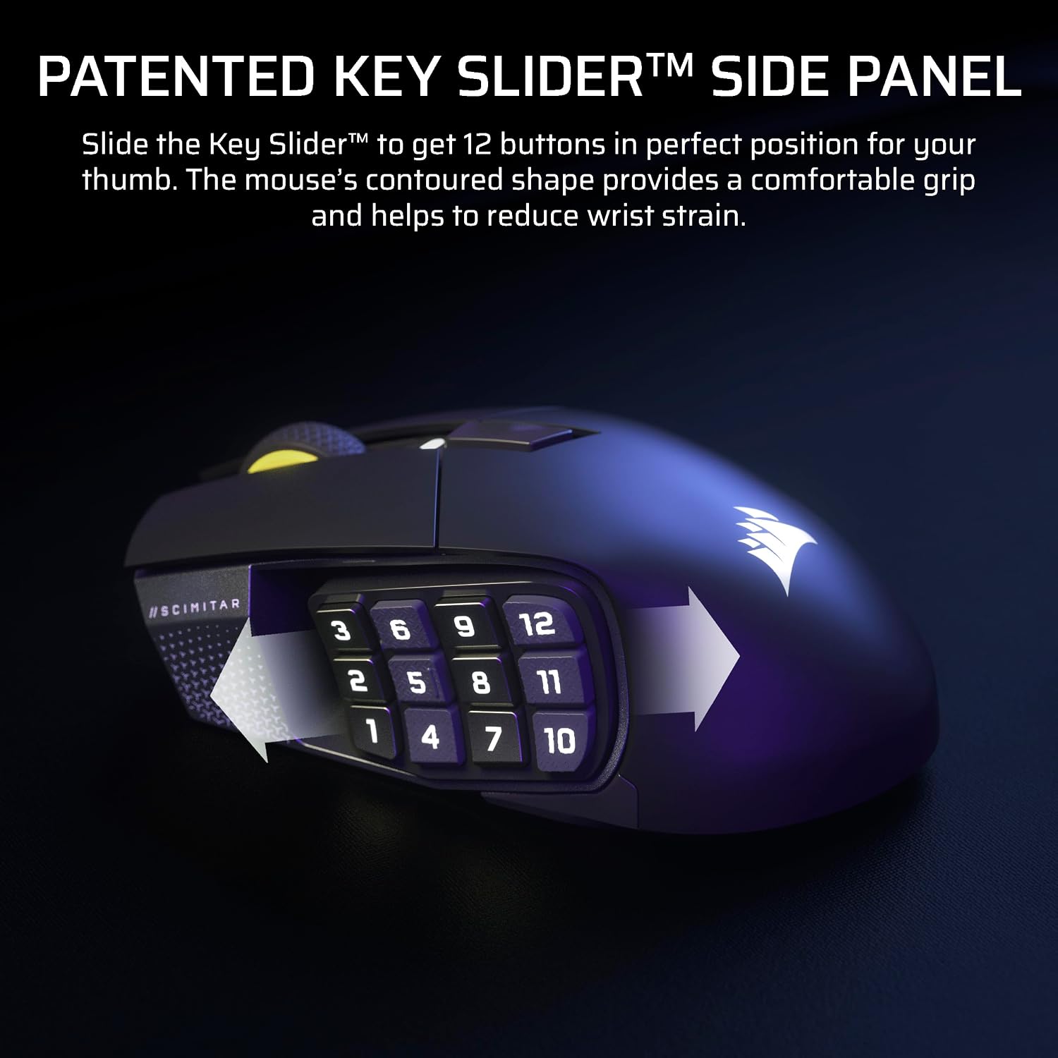 Detalle 2 de Corsair Scimitar Elite Wireless SE 33,000 DPI gaming mouse