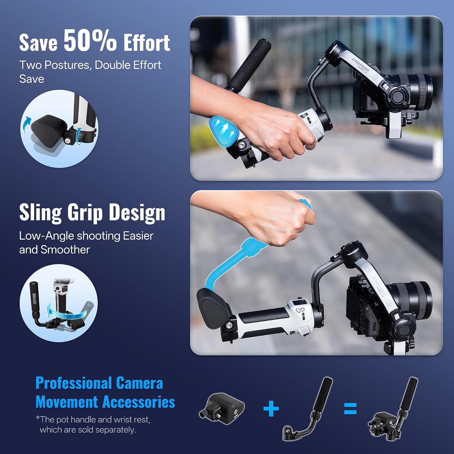 Thumbnail 3 de ZHIYUN Weebill 3E 3‑axis gimbal stabiliser for DSLR