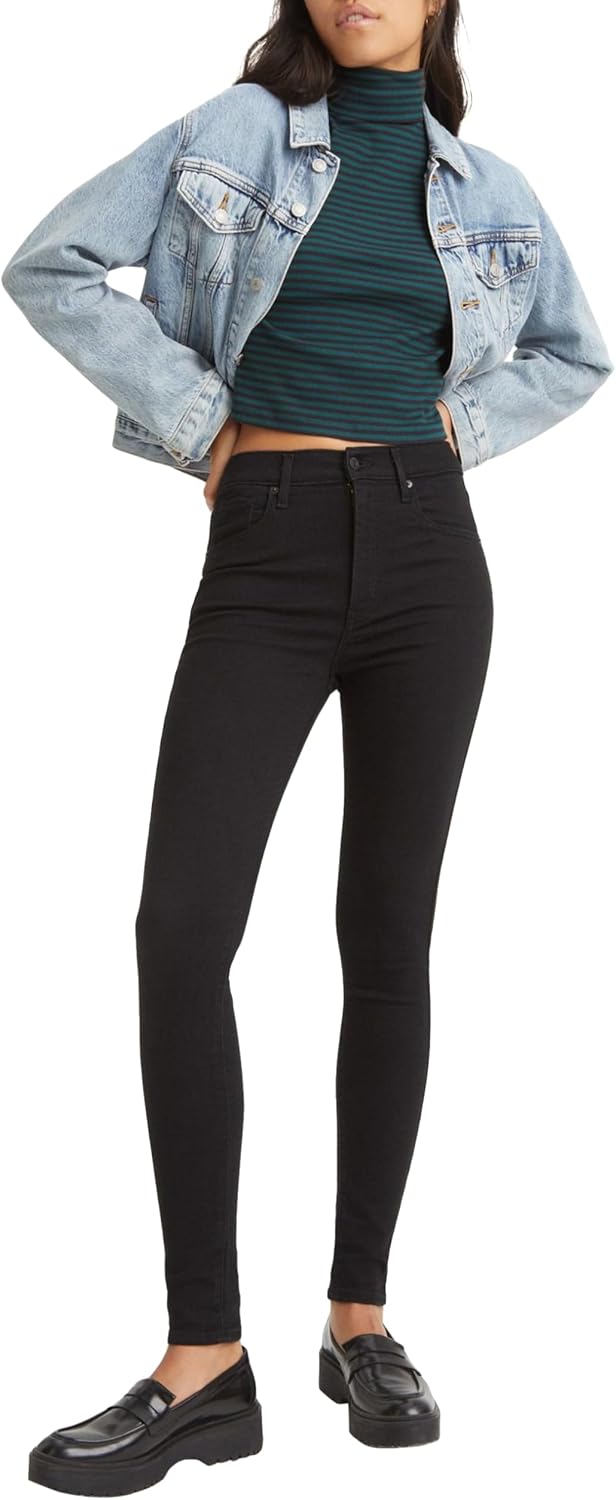 Detalle 2 de Levi's Mile High Super Skinny-jeans för dam med kroppsnära passform
