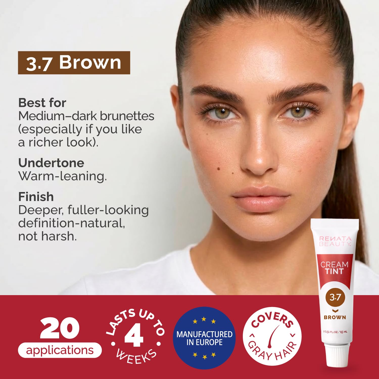 Thumbnail 1 de Renata Beauty Tint Kit (Brown) — Cream Hair Dye for Spot Coloring, Gray Coverage, Long-Lasting Up to 4 Weeks