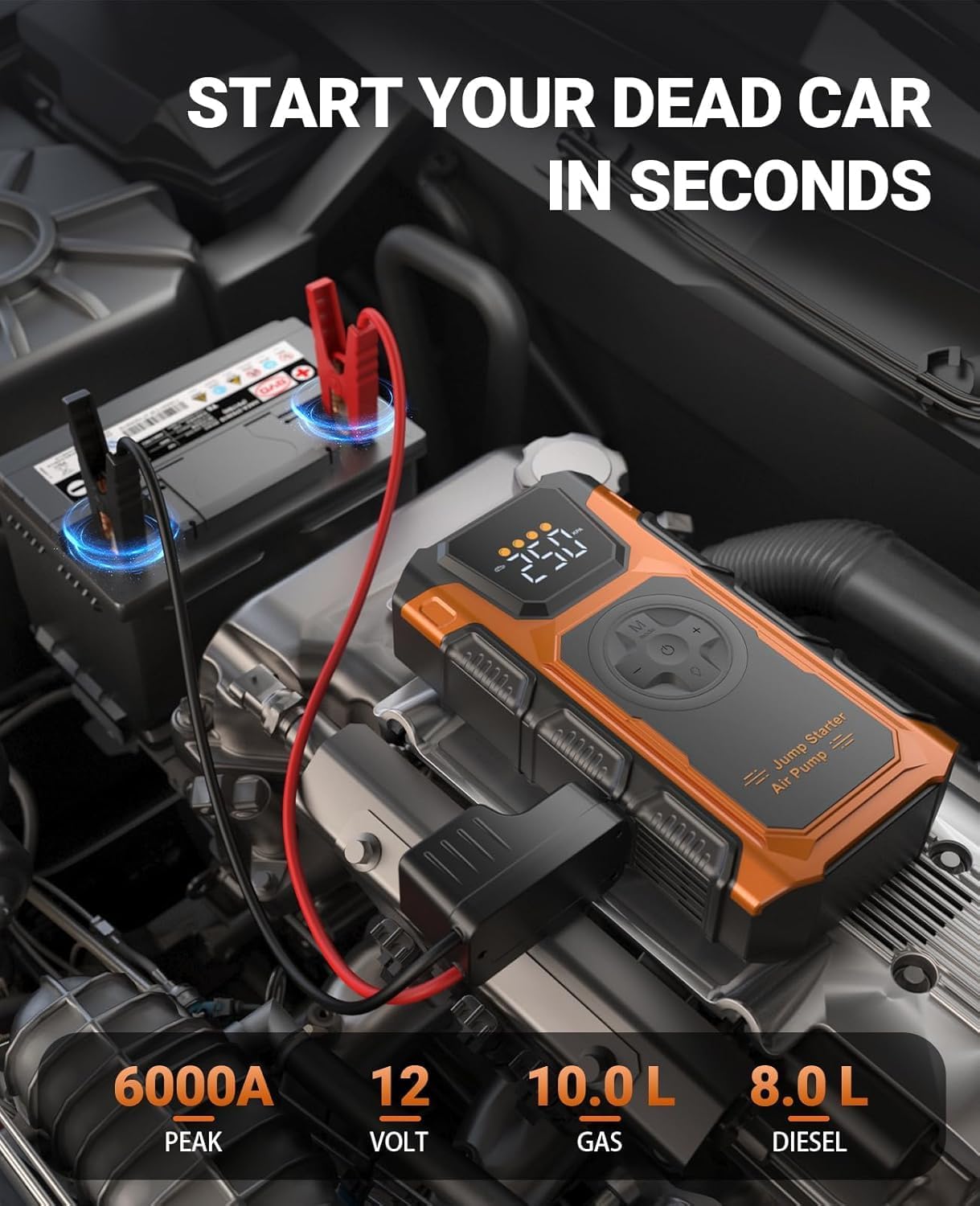 Detalle 2 de Jump Starter Power Pack 6000A tyre inflator
