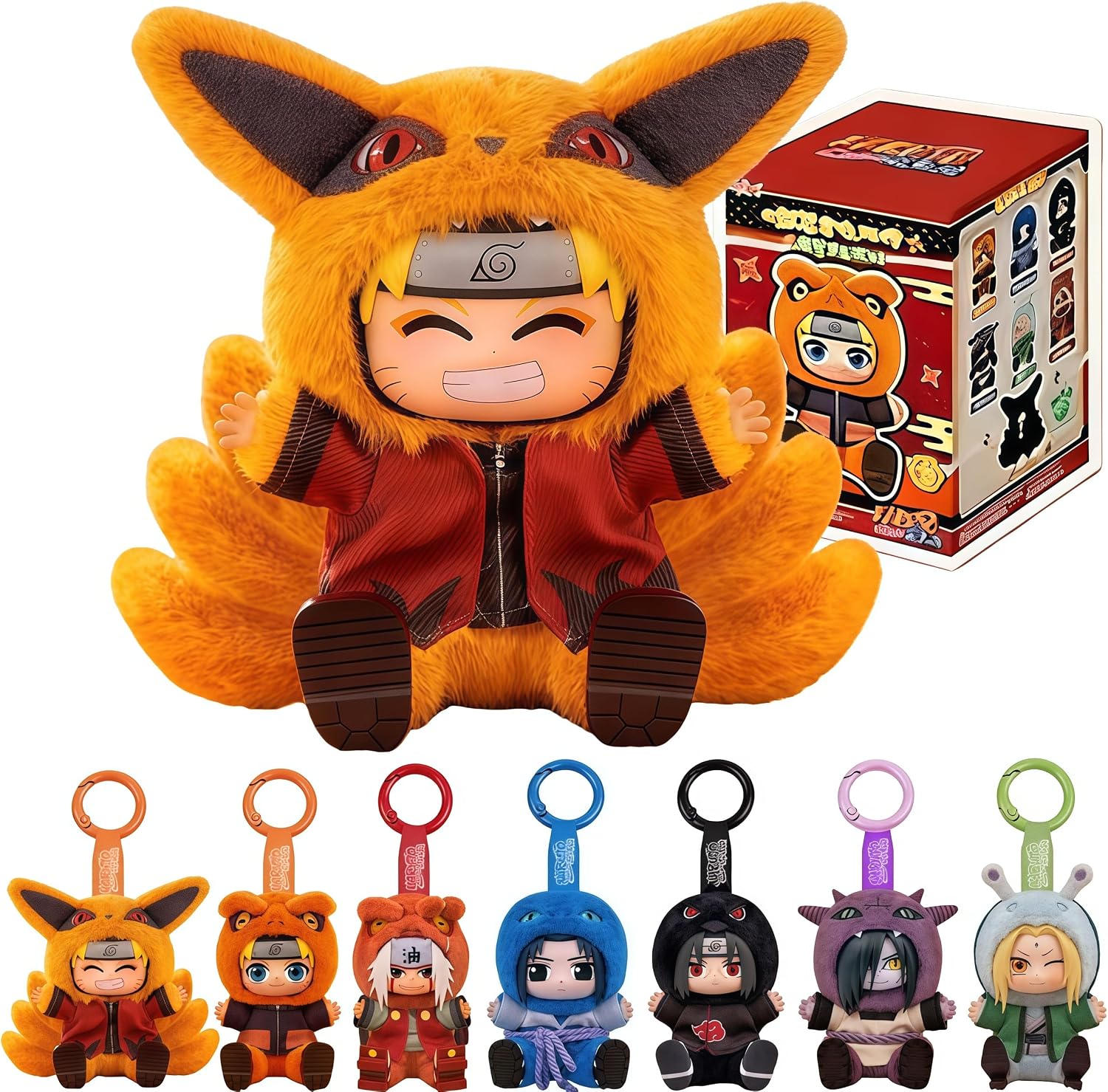 Detalle de MINISO NARUTO-ナルト- 疾風伝 かわいい獣のお座りパーティーシリーズ フィギュアブラインドボックス