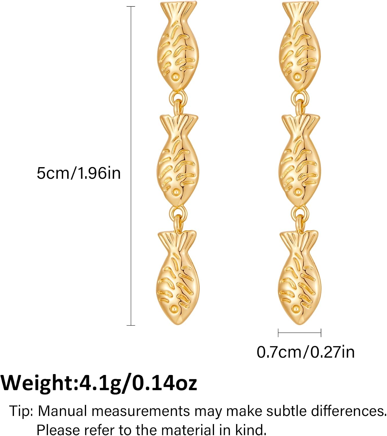 Detalle de MIJENITI Fish Drop Earrings