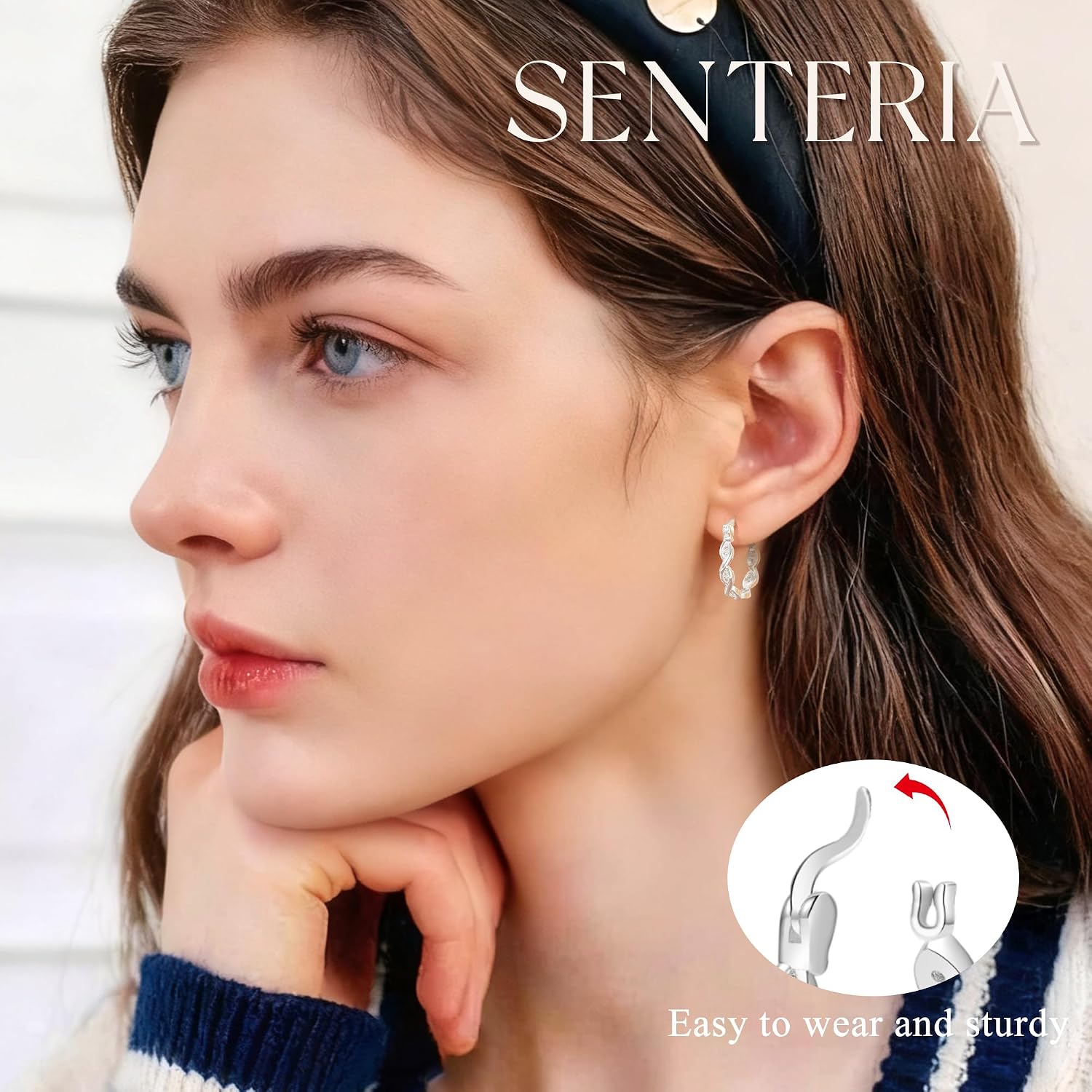 Detalle de SENTERIA Creolen Silber 925 20 mm