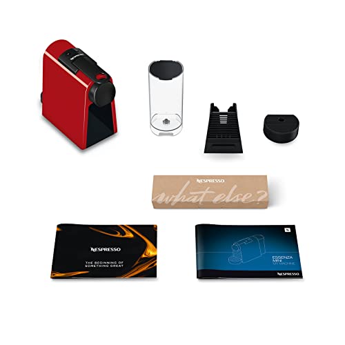 Thumbnail 6 de Nespresso De'Longhi Essenza Mini EN85.R (EN85.R) roja: cafetera monodosis compacta de cápsulas Nespresso
