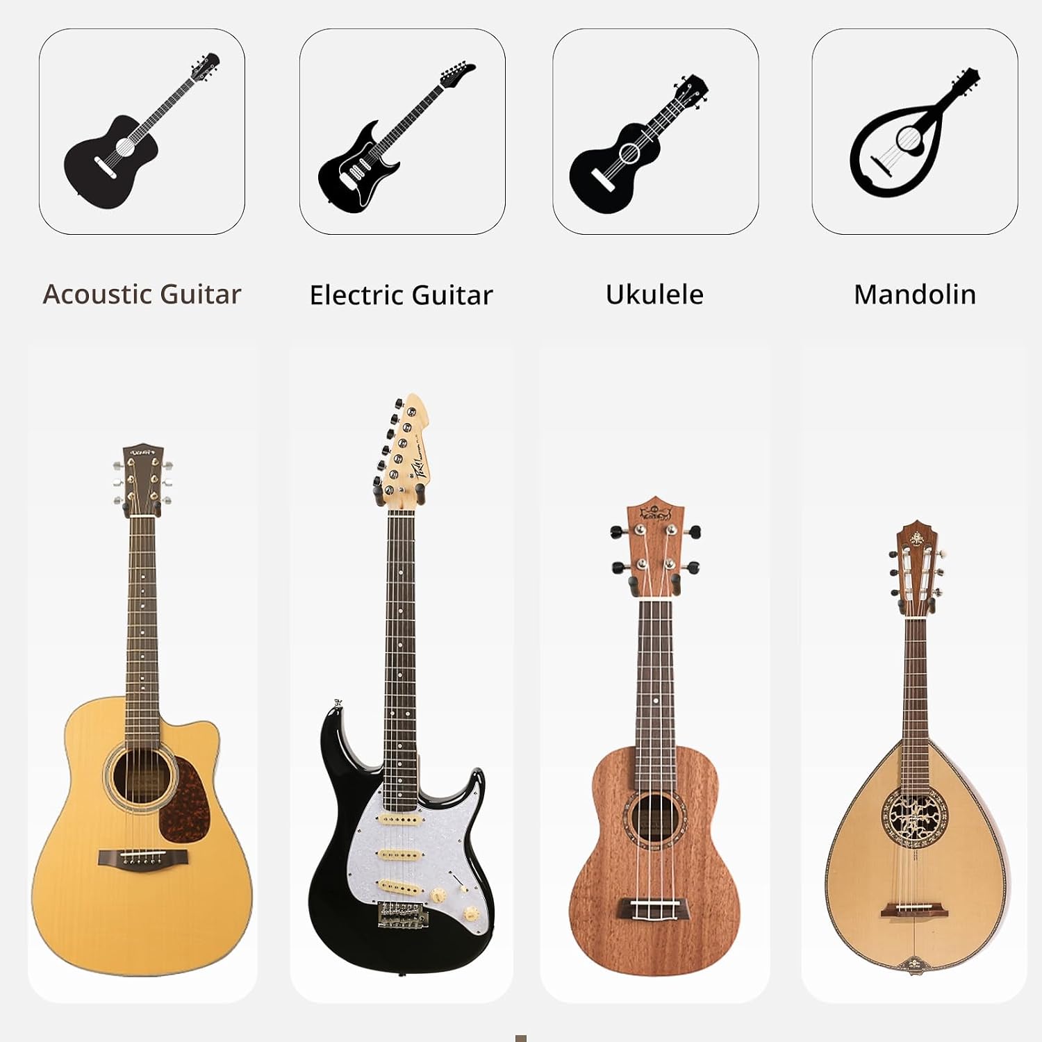 Thumbnail 3 de DIDA Guitar Wall Mount, Black Walnut