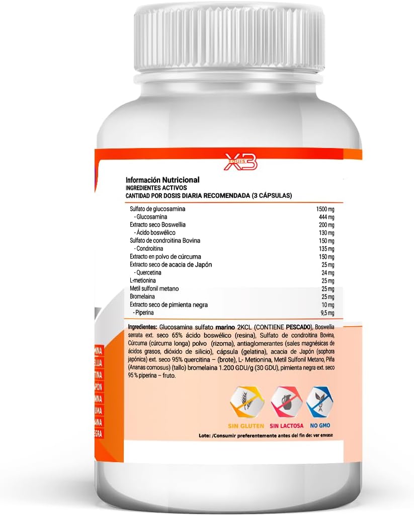 Thumbnail 6 de Healthy Fusion X3 Cúrcuma con Glucosamina y Condroitina 💊