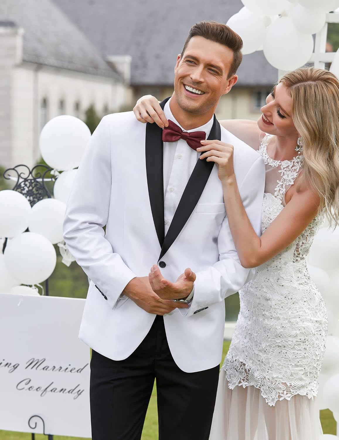 Thumbnail 1 de COOFANDY tuxedo jacket for wedding 1-button