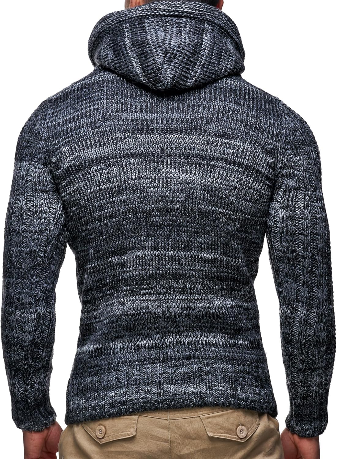 Thumbnail 4 de Leif Nelson LN-6004 maglione con cappuccio in felpa a maglia da uomo: stile casual e comfort quotidiano