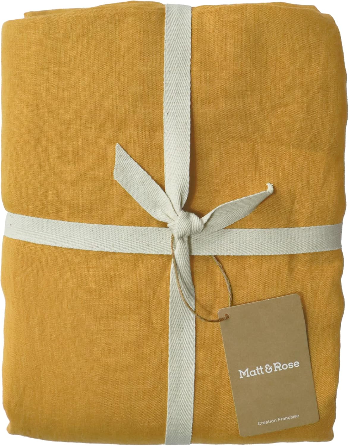 Thumbnail 2 de MATT & ROSE lot de 2 taies d’oreiller 50x70 cm en lin lavé uni safran (Oeko-Tex Standard 100)