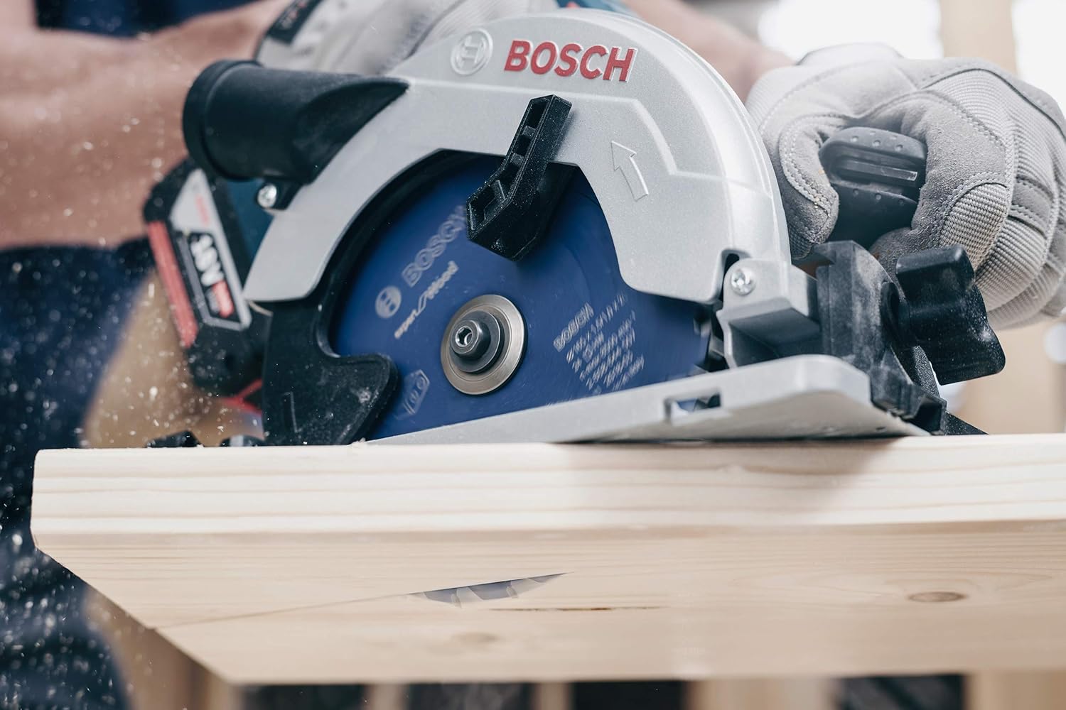 Detalle 2 de Bosch Professional Expert Kreissägeblatt für Holz (Ø 190 x 30 x 1,5 mm, 48 Zähne) – passend für Akku-Hand- und Tauchkreissägen