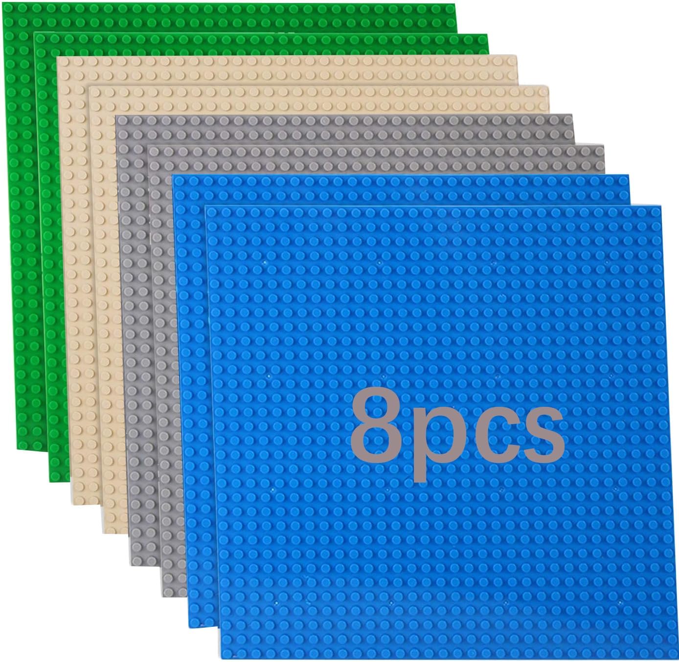 Thumbnail 6 de 8-teilige Bauplatten-Set (25,5 × 25,5 cm) – Classic Grundplatten, kompatibel mit LEGO Classic & ähnlichen Systemen