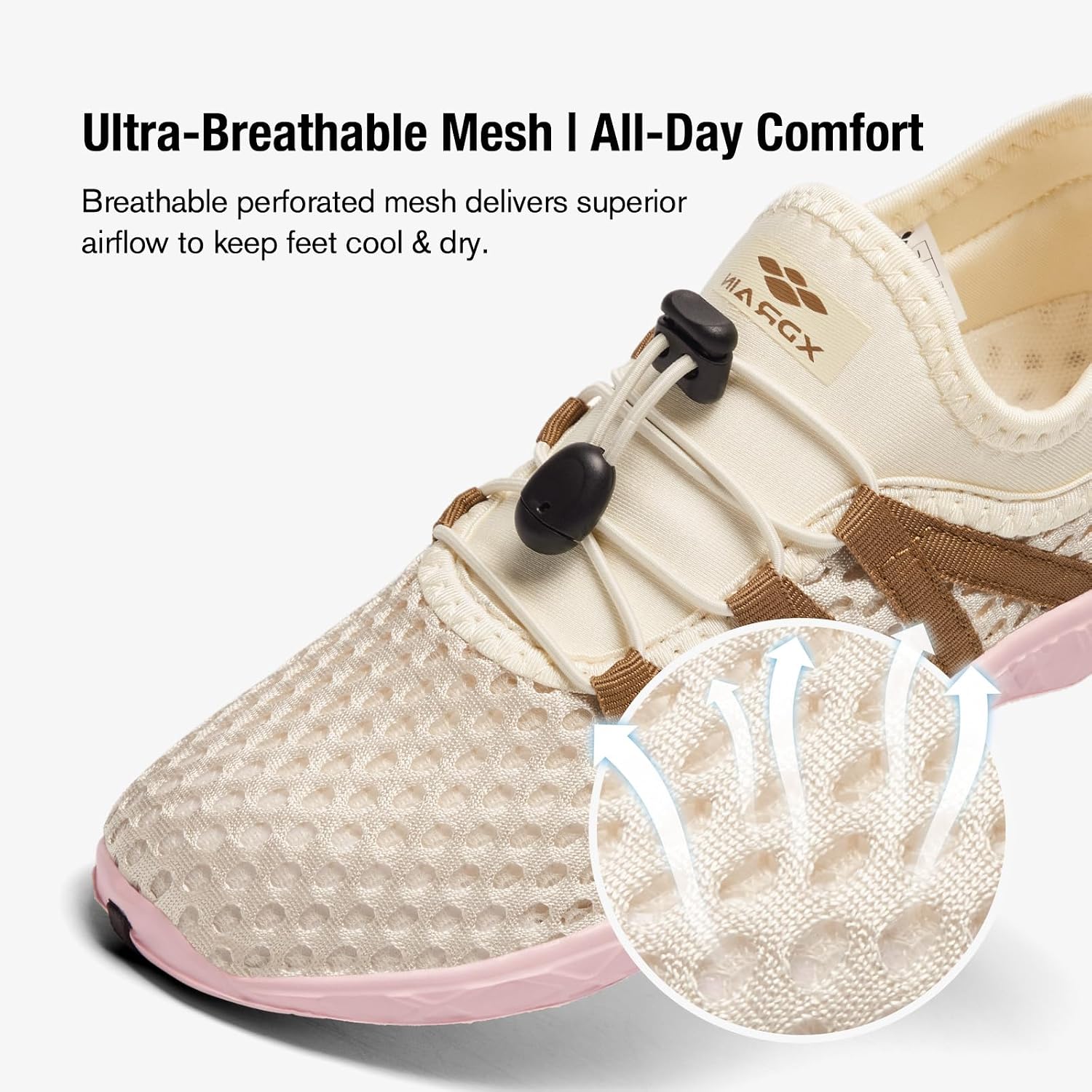 Detalle de Aleader Women's Mesh Slip-On Water Shoes