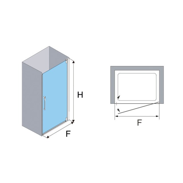 Thumbnail 3 de Profiltek Keisy KE-210 Mampara ducha 8 mm 195 cm