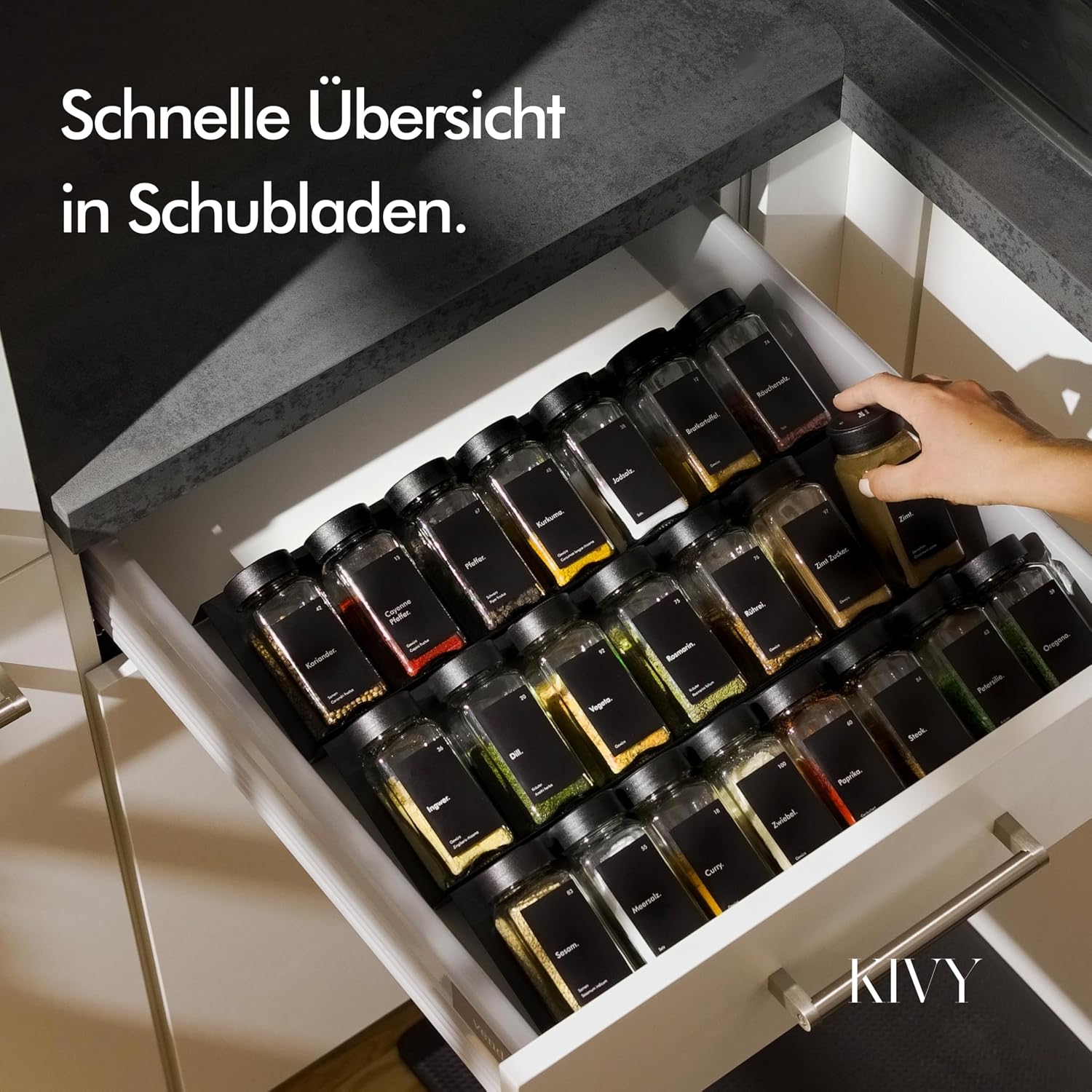 Thumbnail 4 de KIVY Gewürzregal mit Gläsern 38 cm