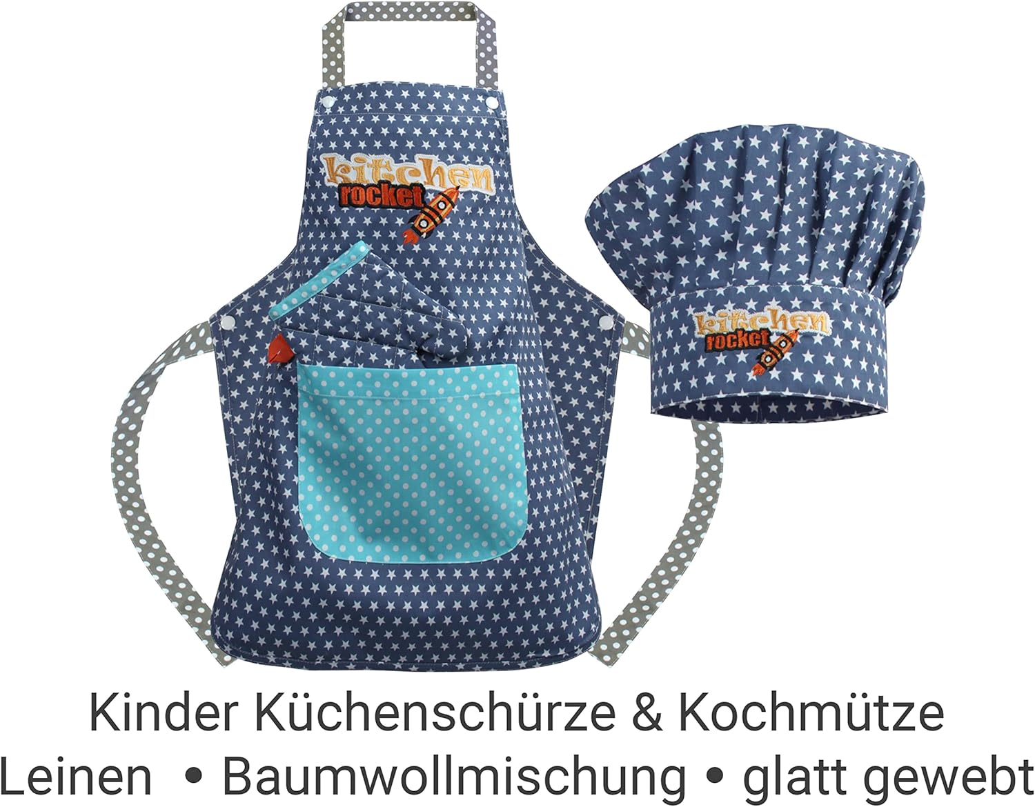 Detalle 2 de Emily's Check Kitchen Rocket tablier 7-12 ans