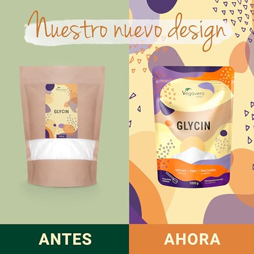 Detalle de Vegavero Glicina 1000 g in polvere integratore vegano