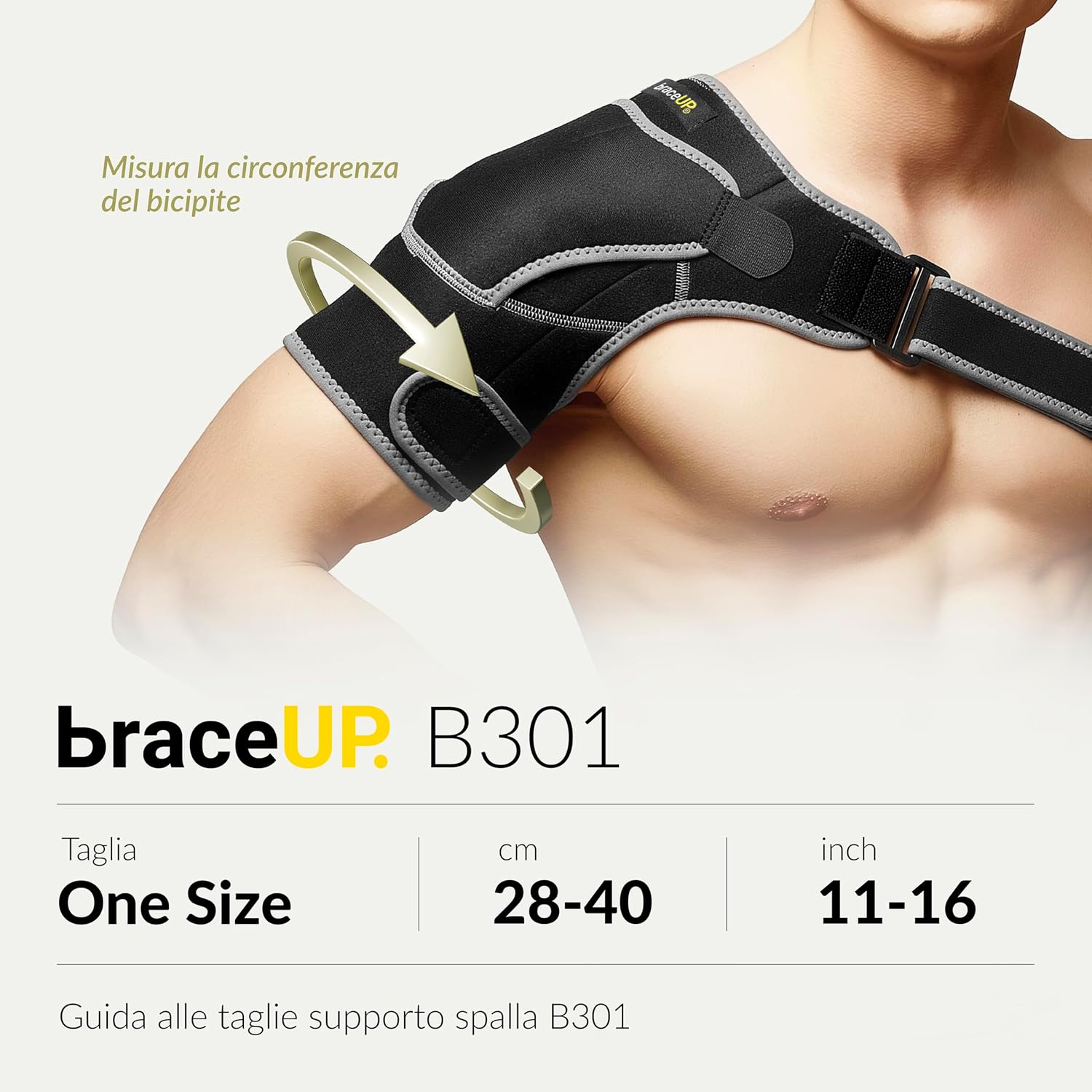 Detalle 2 de BraceUP tutore spalla regolabile con tasca