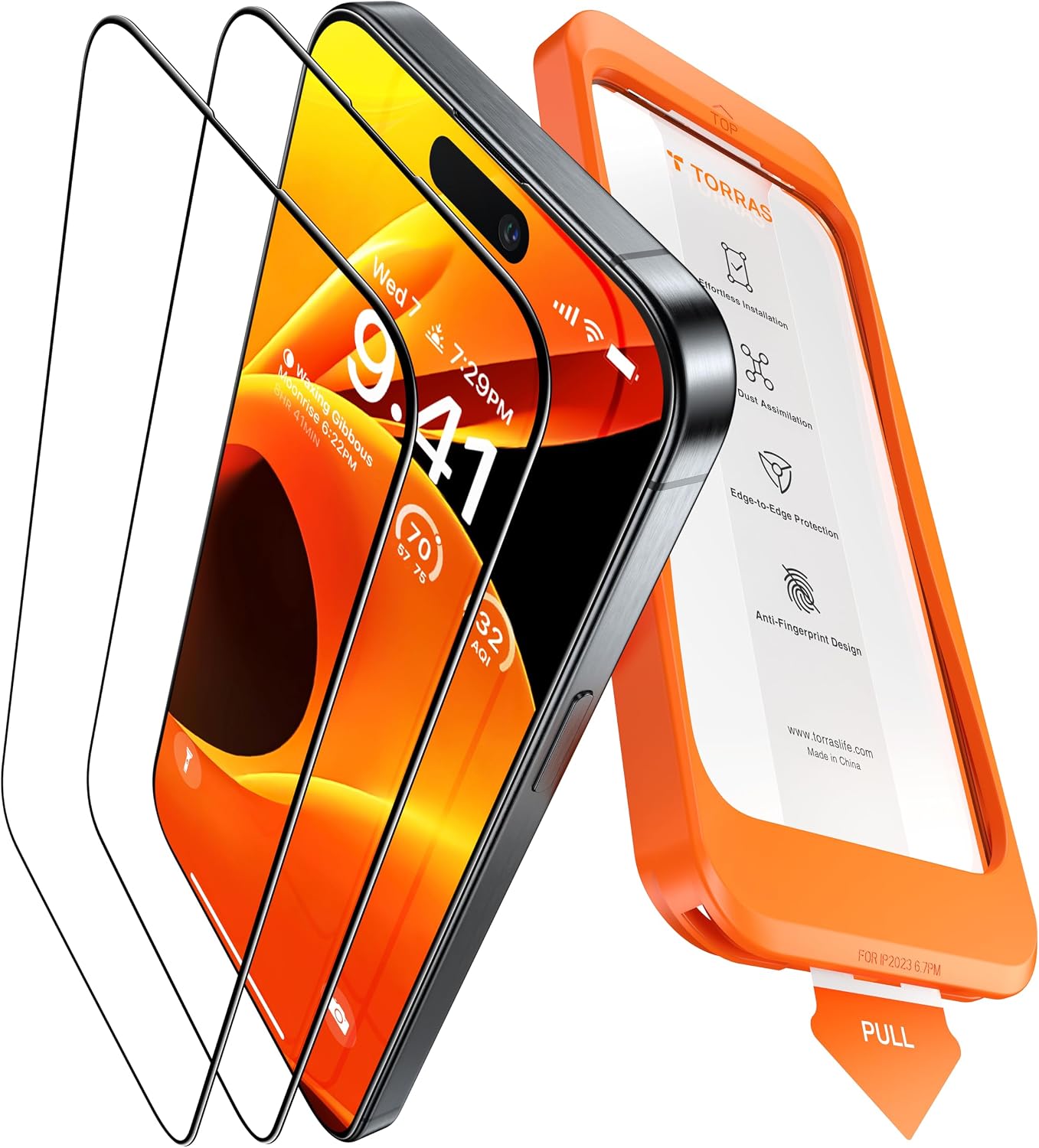 Thumbnail 6 de TORRAS iPhone 16 Screen Protector 2 Pack 9H+