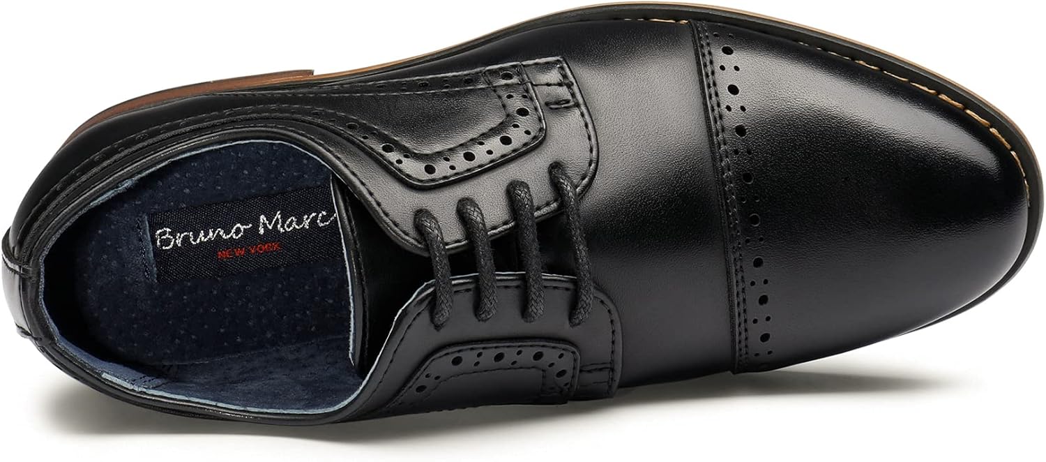 Thumbnail 5 de Bruno Marc Boy's Prince-K1 Classic Oxfords Dress Shoes