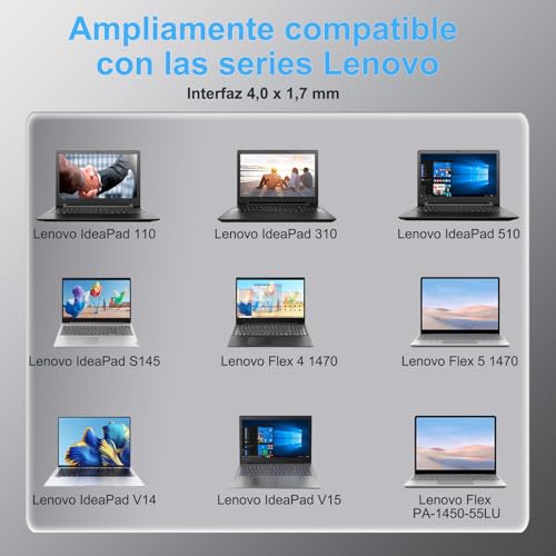 Thumbnail 4 de Shefor Cargador 65W 20V 3.25A para portátiles Lenovo con conector 4.0x1.7mm