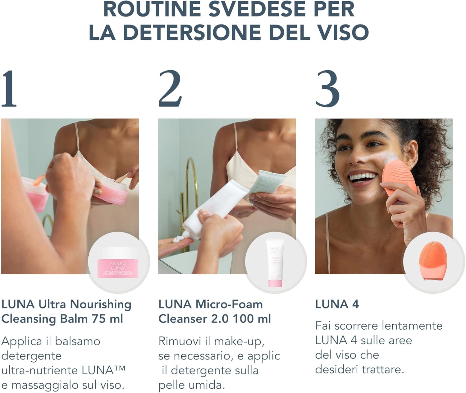 Thumbnail 1 de Set FOREO LUNA 4 con spazzola detergente viso e prodotti in formato viaggio