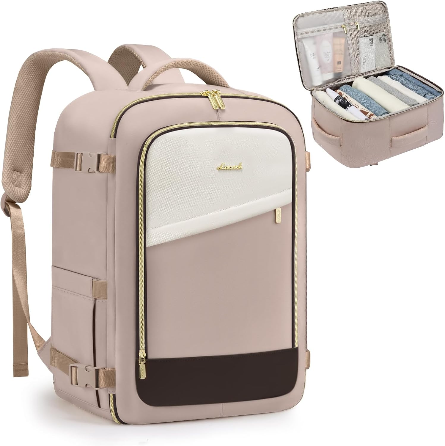 Thumbnail 6 de LOVEVOOK Ryanair Handgepäck 45x36x20 – 32L Reise-Rucksack mit 180°-Öffnung
